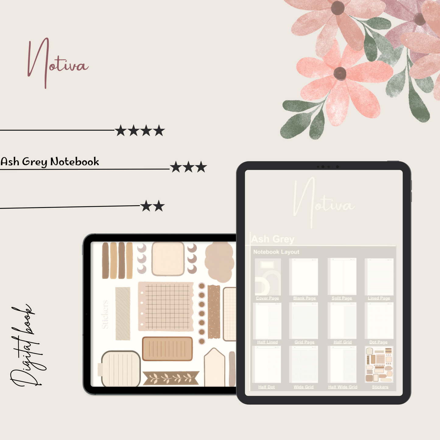 Ash Grey Notebook