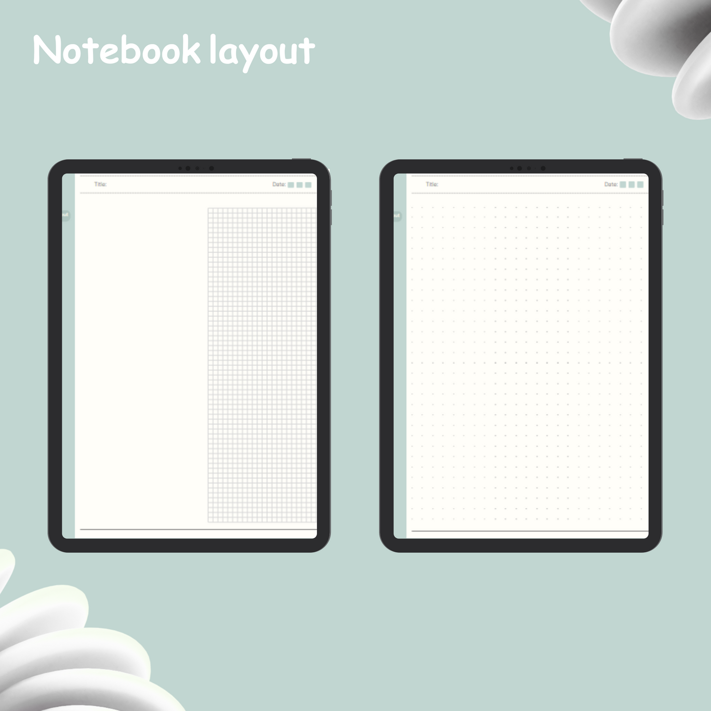 Frosted Aqua Notebook