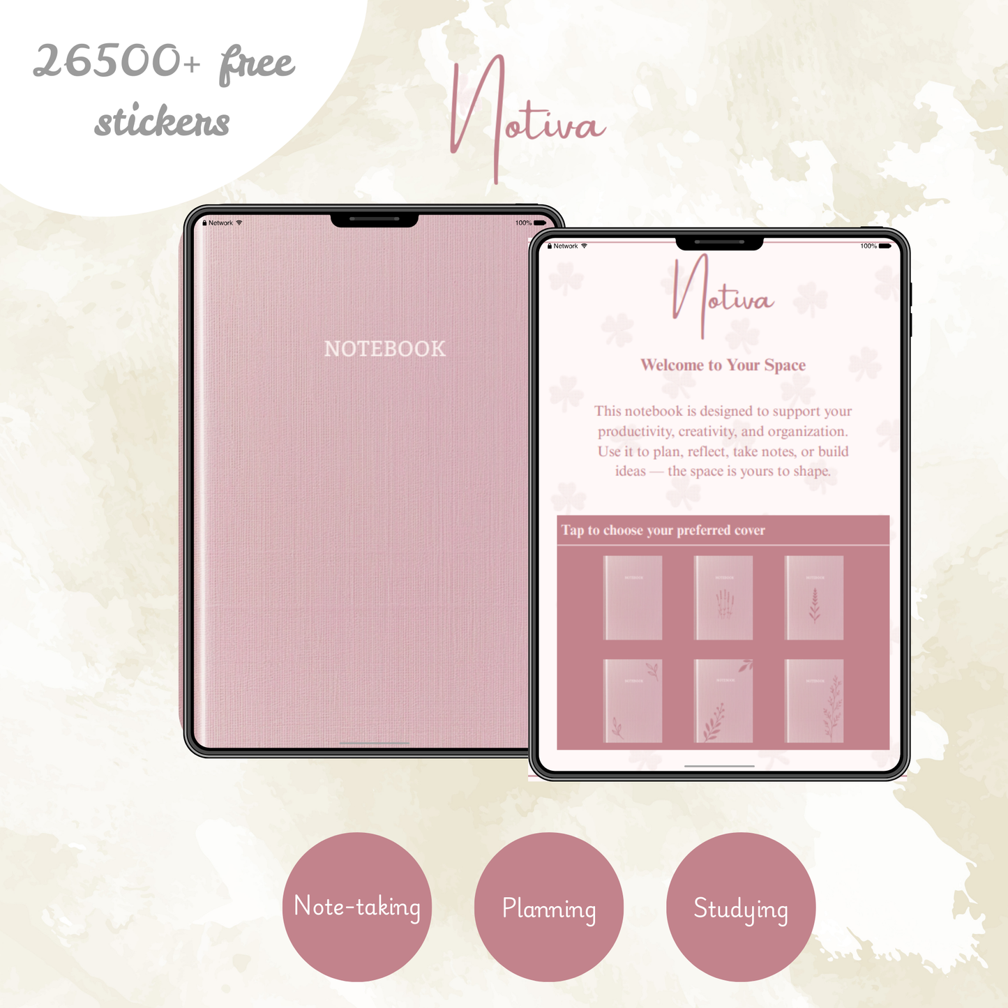 Soft Rose Notebooks