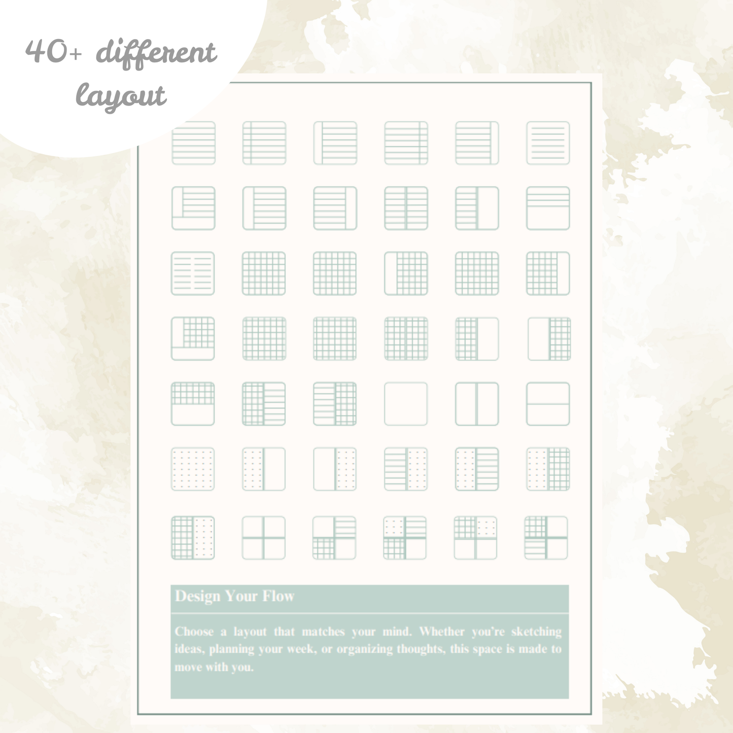 Mint Veil Notebook