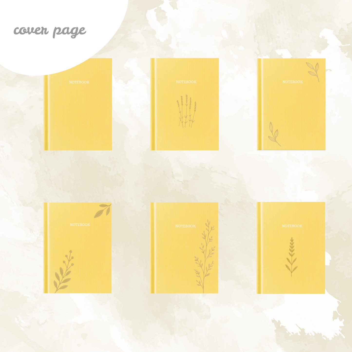 Golden Bloom Notebook