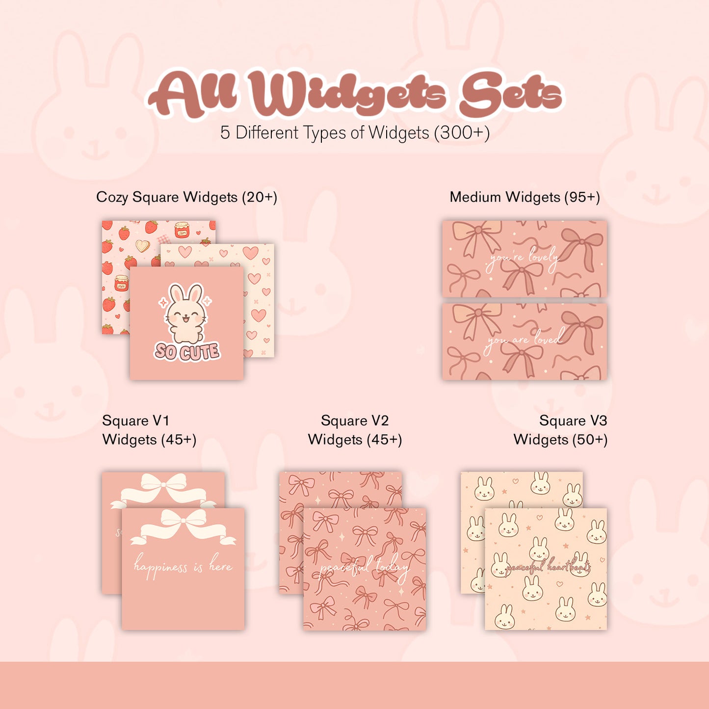 Bunny Bloom - Soft Aesthetic iPad Kit