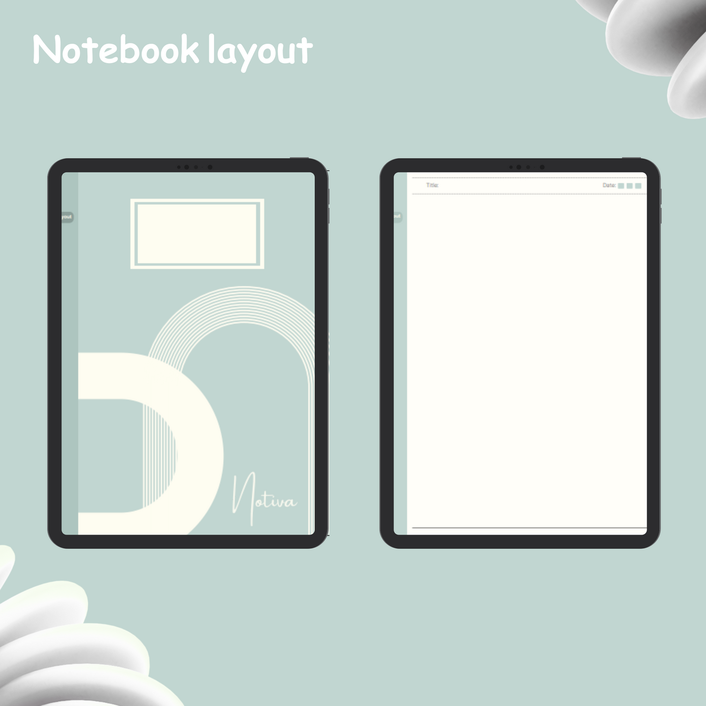 Frosted Aqua Notebook