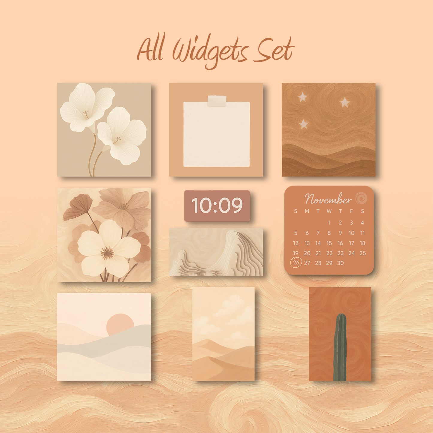 Soft Swirls – Aesthetic Home Screen Set