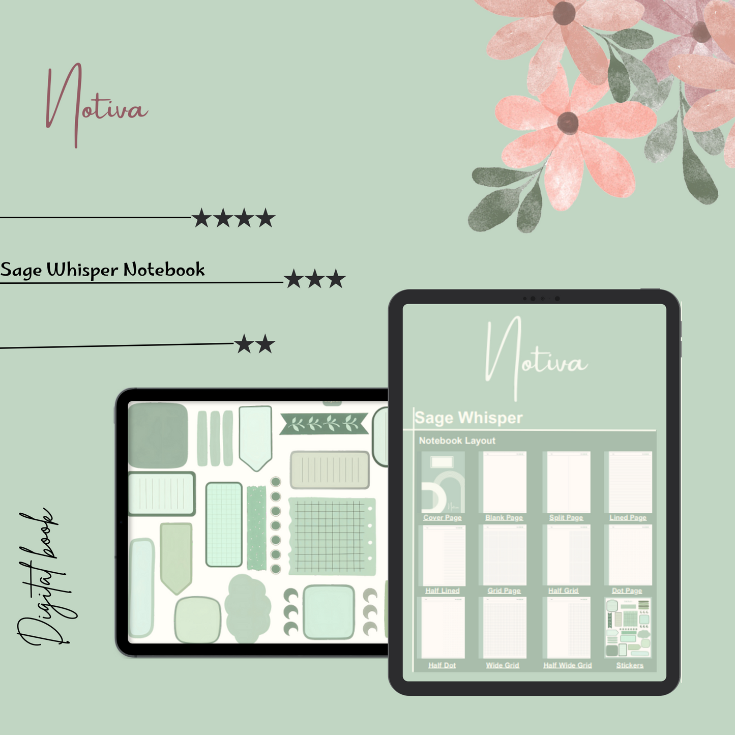 Sage Whisper Notebook