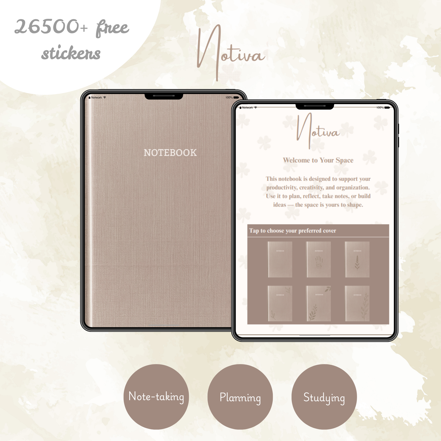 Mocha Drift Notebook