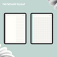 Frosted Aqua Notebook
