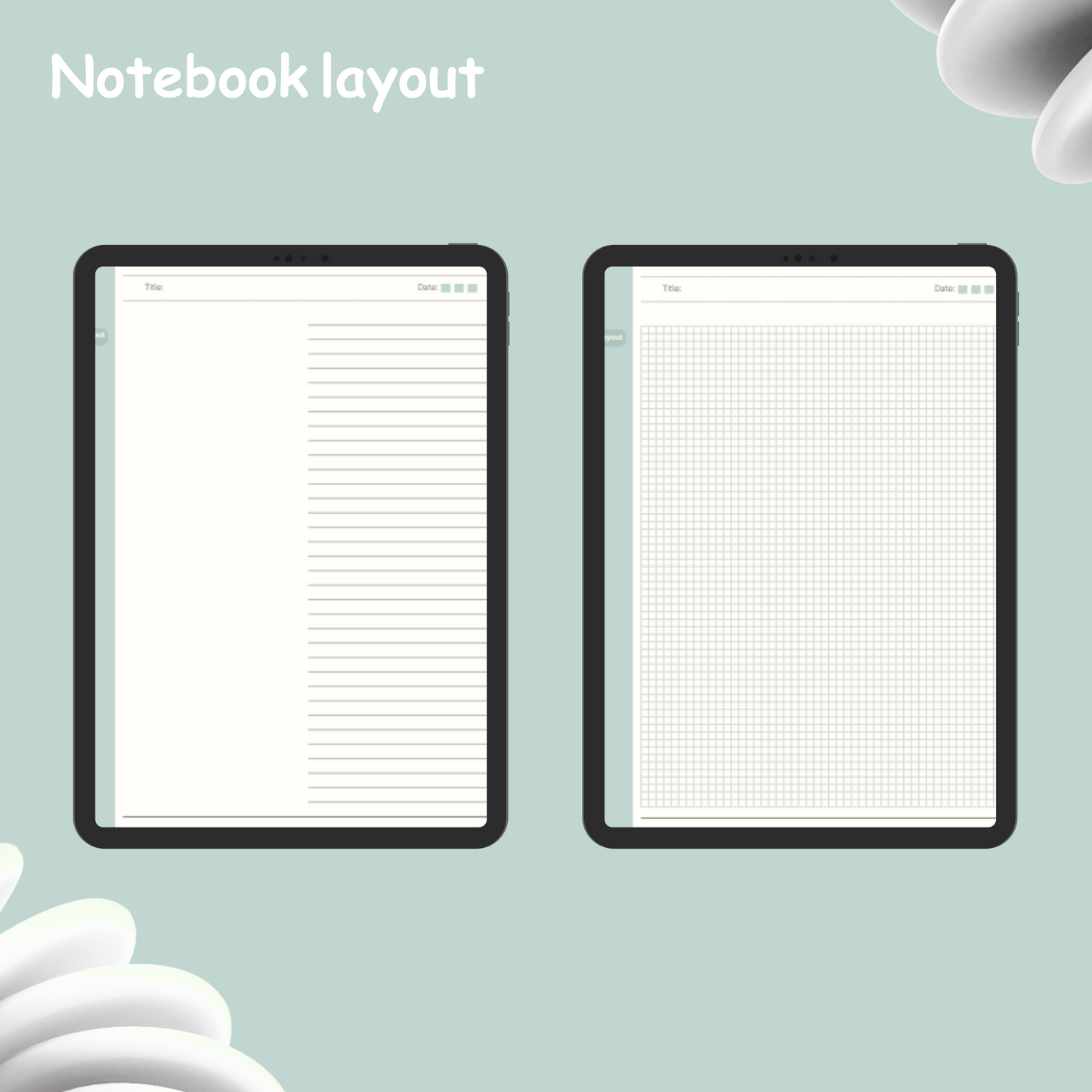 Frosted Aqua Notebook