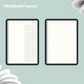 Frosted Aqua Notebook