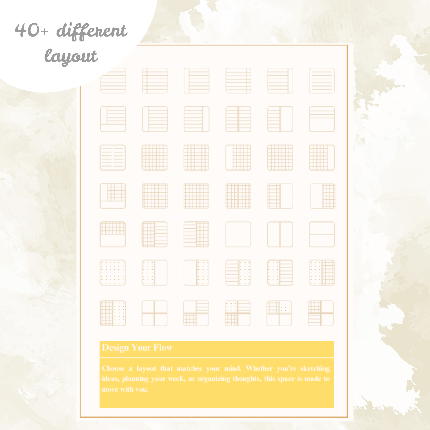 Golden Bloom Notebook