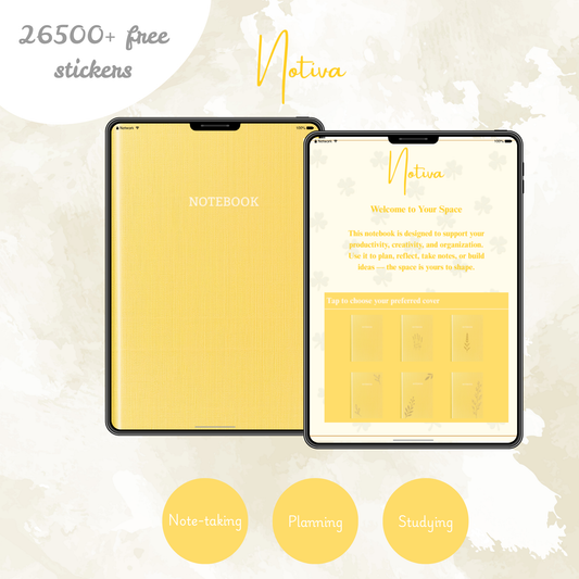 Golden Bloom Notebook