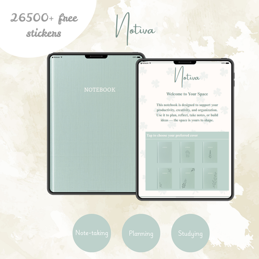 Mint Veil Notebook