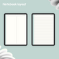 Frosted Aqua Notebook