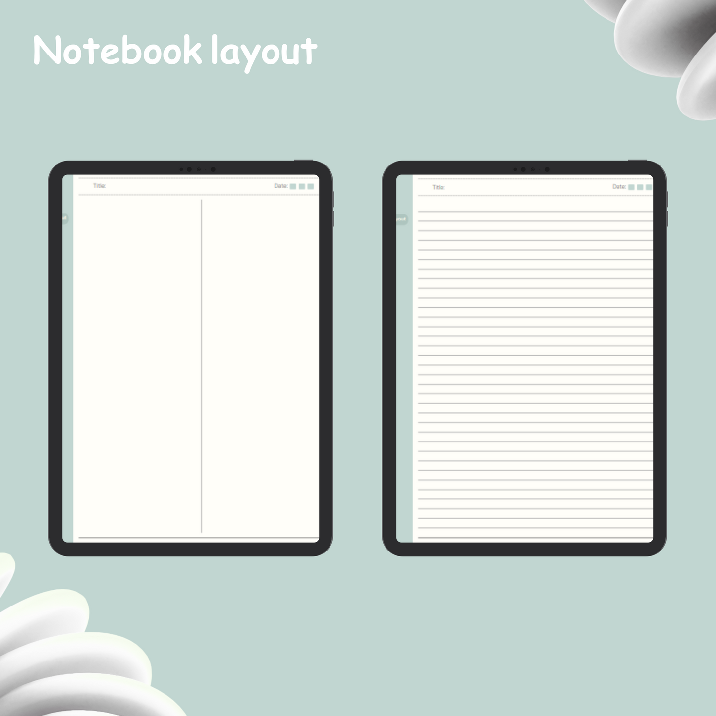 Frosted Aqua Notebook