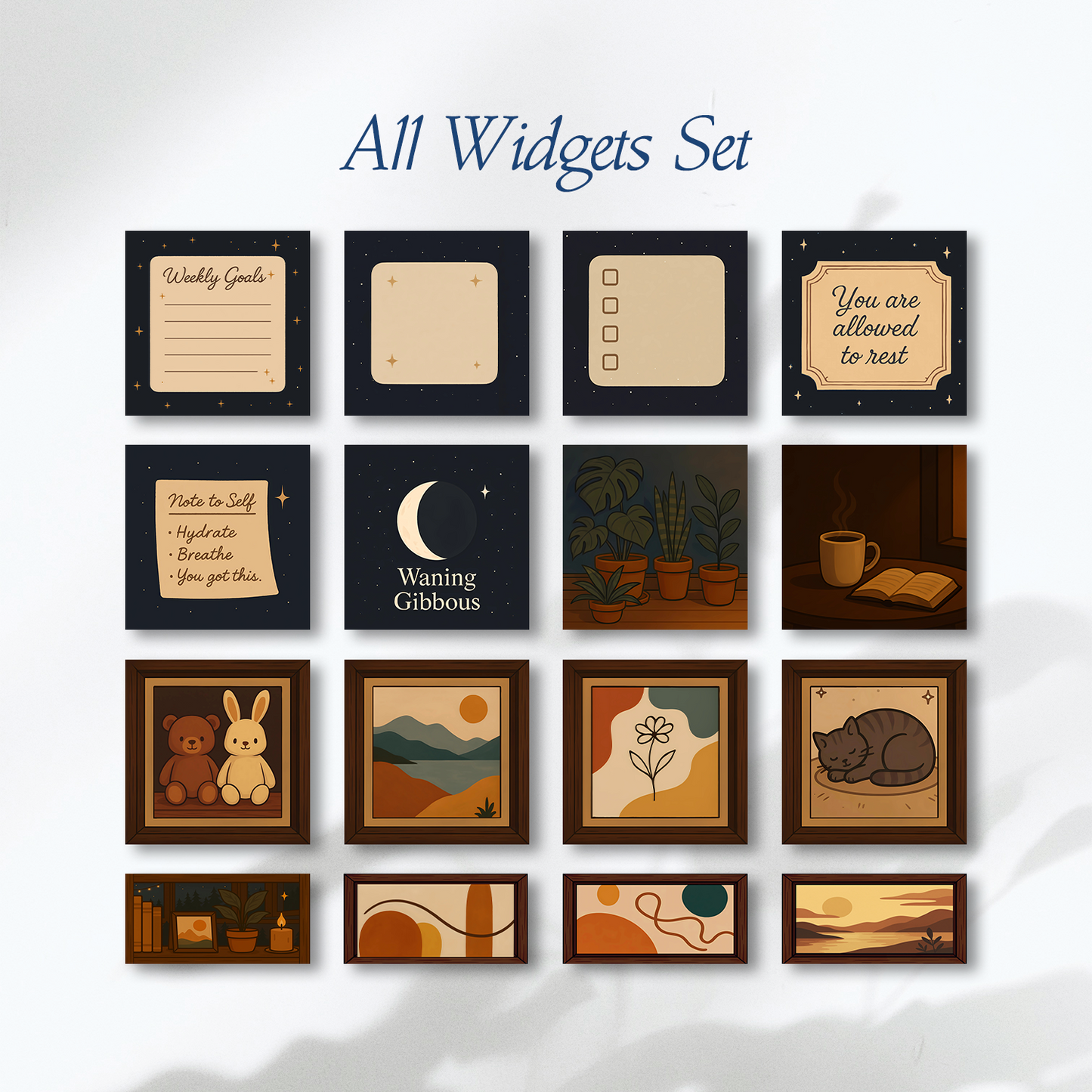 Cabin Moon – Aesthetic Home Screen Set